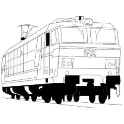 ぬりえページ: 電車・機関車 (交通機関) #135096 - 無料の印刷可能なぬりえページ