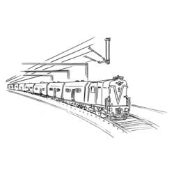 ぬりえページ: 電車・機関車 (交通機関) #135108 - 無料の印刷可能なぬりえページ
