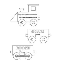 ぬりえページ: 電車・機関車 (交通機関) #135110 - 無料の印刷可能なぬりえページ