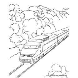 ぬりえページ: 電車・機関車 (交通機関) #135127 - 無料の印刷可能なぬりえページ