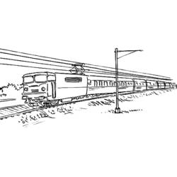 ぬりえページ: 電車・機関車 (交通機関) #135138 - 無料の印刷可能なぬりえページ