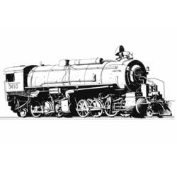 ぬりえページ: 電車・機関車 (交通機関) #135146 - 無料の印刷可能なぬりえページ