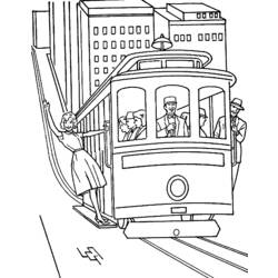 ぬりえページ: 電車・機関車 (交通機関) #135153 - 無料の印刷可能なぬりえページ