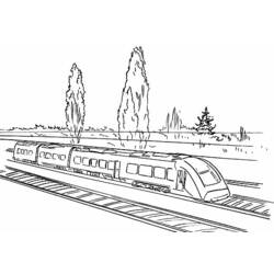 ぬりえページ: 電車・機関車 (交通機関) #135157 - 無料の印刷可能なぬりえページ