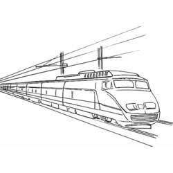ぬりえページ: 電車・機関車 (交通機関) #135158 - 無料の印刷可能なぬりえページ