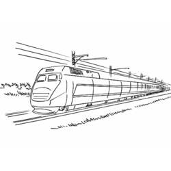 ぬりえページ: 電車・機関車 (交通機関) #135160 - 無料の印刷可能なぬりえページ