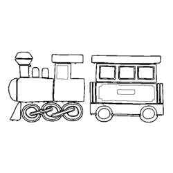 ぬりえページ: 電車・機関車 (交通機関) #135221 - 無料の印刷可能なぬりえページ