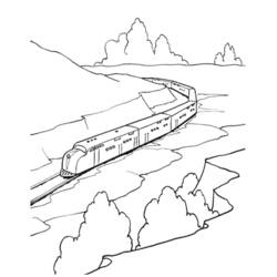 ぬりえページ: 電車・機関車 (交通機関) #135222 - 無料の印刷可能なぬりえページ