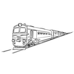 ぬりえページ: 電車・機関車 (交通機関) #135237 - 無料の印刷可能なぬりえページ