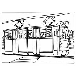ぬりえページ: トラム (交通機関) #145407 - 無料の印刷可能なぬりえページ