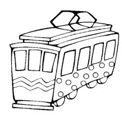 ぬりえページ: トラム (交通機関) #145409 - 無料の印刷可能なぬりえページ