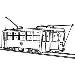 ぬりえページ: トラム (交通機関) #145410 - 無料の印刷可能なぬりえページ