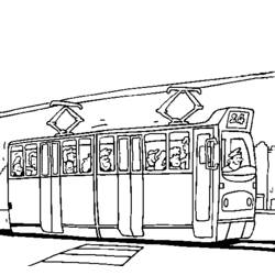 ぬりえページ: トラム (交通機関) #145413 - 無料の印刷可能なぬりえページ