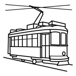 ぬりえページ: トラム (交通機関) #145802 - 無料の印刷可能なぬりえページ