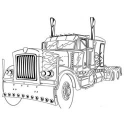ぬりえページ: トラック (交通機関) #135535 - 無料の印刷可能なぬりえページ