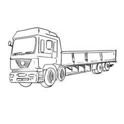 ぬりえページ: トラック (交通機関) #135539 - 無料の印刷可能なぬりえページ