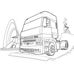 ぬりえページ: トラック (交通機関) #135540 - 無料の印刷可能なぬりえページ