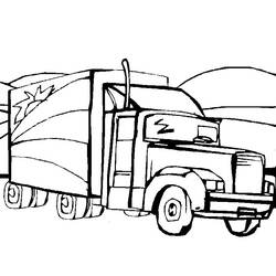 ぬりえページ: トラック (交通機関) #135548 - 無料の印刷可能なぬりえページ