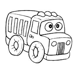 ぬりえページ: トラック (交通機関) #135549 - 無料の印刷可能なぬりえページ