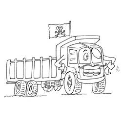 ぬりえページ: トラック (交通機関) #135558 - 無料の印刷可能なぬりえページ