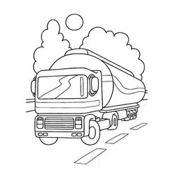 ぬりえページ: トラック (交通機関) #135573 - 無料の印刷可能なぬりえページ