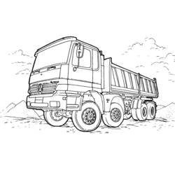 ぬりえページ: トラック (交通機関) #135580 - 無料の印刷可能なぬりえページ