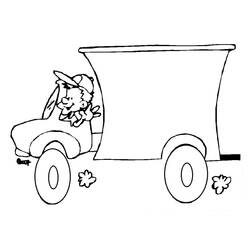 ぬりえページ: トラック (交通機関) #135628 - 無料の印刷可能なぬりえページ
