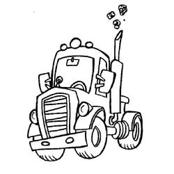ぬりえページ: トラック (交通機関) #135633 - 無料の印刷可能なぬりえページ