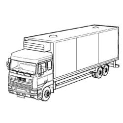 ぬりえページ: トラック (交通機関) #135635 - 無料の印刷可能なぬりえページ