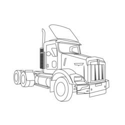 ぬりえページ: トラック (交通機関) #135647 - 無料の印刷可能なぬりえページ