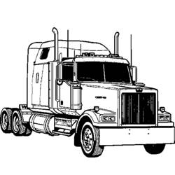 ぬりえページ: トラック (交通機関) #135648 - 無料の印刷可能なぬりえページ