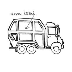 ぬりえページ: トラック (交通機関) #135651 - 無料の印刷可能なぬりえページ
