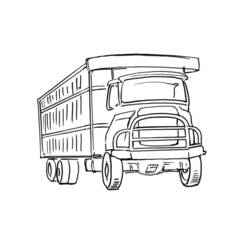 ぬりえページ: トラック (交通機関) #135655 - 無料の印刷可能なぬりえページ
