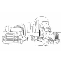 ぬりえページ: トラック (交通機関) #135676 - 無料の印刷可能なぬりえページ