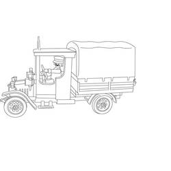 ぬりえページ: トラック (交通機関) #135685 - 無料の印刷可能なぬりえページ