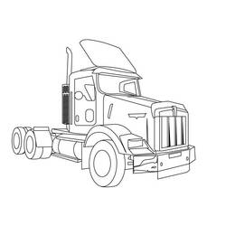 ぬりえページ: トラック (交通機関) #135697 - 無料の印刷可能なぬりえページ