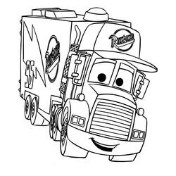 ぬりえページ: トラック (交通機関) #135707 - 無料の印刷可能なぬりえページ
