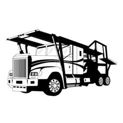 ぬりえページ: トラック (交通機関) #135723 - 無料の印刷可能なぬりえページ