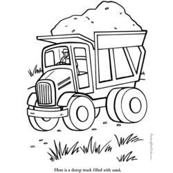 ぬりえページ: トラック (交通機関) #135725 - 無料の印刷可能なぬりえページ