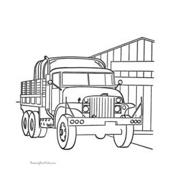 ぬりえページ: トラック (交通機関) #135737 - 無料の印刷可能なぬりえページ