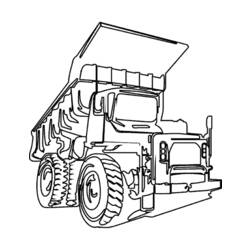 ぬりえページ: トラック (交通機関) #135741 - 無料の印刷可能なぬりえページ
