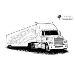 ぬりえ: トラック - 無料の印刷可能なぬりえページ