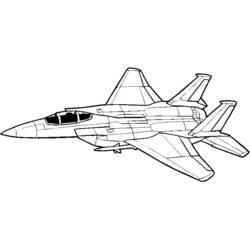 ぬりえ: 軍用機 - 無料の印刷可能なぬりえページ
