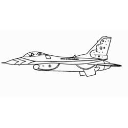 ぬりえページ: 軍用機 (交通機関) #141052 - 無料の印刷可能なぬりえページ