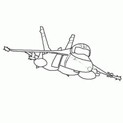 ぬりえページ: 軍用機 (交通機関) #141059 - 無料の印刷可能なぬりえページ