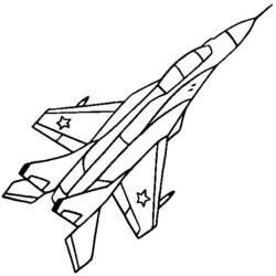 ぬりえページ: 軍用機 (交通機関) #141061 - 無料の印刷可能なぬりえページ