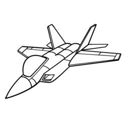 ぬりえページ: 軍用機 (交通機関) #141079 - 無料の印刷可能なぬりえページ
