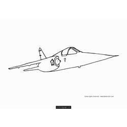 ぬりえページ: 軍用機 (交通機関) #141091 - 無料の印刷可能なぬりえページ