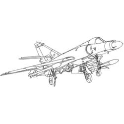 ぬりえページ: 軍用機 (交通機関) #141093 - 無料の印刷可能なぬりえページ