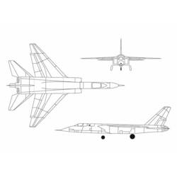 ぬりえページ: 軍用機 (交通機関) #141240 - 無料の印刷可能なぬりえページ